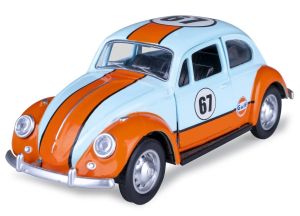JAM402601 - 1967 VOLKSWAGEN Classic Beetle, blau-orange, GULF Rückzieher