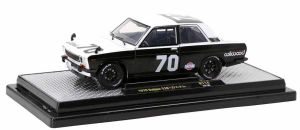M2M-40300-114B - DATSUN 510 #70 1970 Schwarzweiß WILWOOD