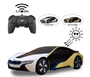 JAM403003 - BMW i8 weiß oder gelb – UV-photochrome Serie – ferngesteuert