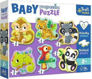 TRF44005 - Puzzle 2.3.4.5.6 Teile - Die wilden Tiere