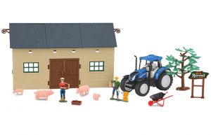 JAM460532 - Farmbox mit NEW HOLLAND T5.120 und Schweinen