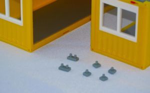 MSM5549/01 - 4 Einzelfüße für Baubungalow - miniaturisiert