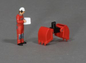MSM5806/01 - Enterhaken – rot – L 33,6 x B 13 x H 17,5 mm