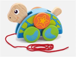 VIG50080 - SchildkrÃ¶te zum Ziehen aus Holz