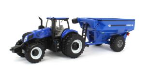 ERT61028 - NEW HOLLAND Genesis T8.355 mit J&M Getreideanhänger