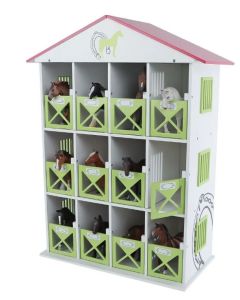 KID610308 - Stall mit 12 Boxen – 19 x 41 x 53 cm – ohne Tiere