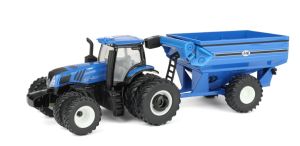 ERT61032 - NEW HOLLAND T8.385 mit J&M Getreideanhänger