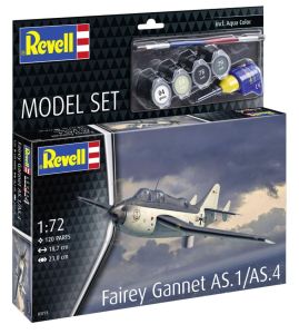 REV63775 - MODEL SET - Kampfflugzeug FAIREY Gannet AS.1/AS.4 zum Zusammenbau mit Farbe