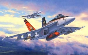 REV63997 - F/A-18 E Super Hornet Flugzeug mit Baufarbe
