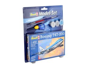 REV63999 - Modellset Boeing 747-200 mit Bemalung zum Zusammenbauen