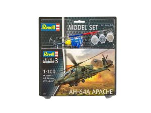 REV64985 - Modell-Set AH-64A Apache mit Bemalung zum Zusammenbauen