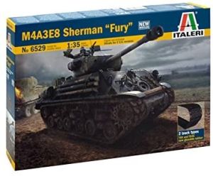 ITA6529 - M4A3E8 Sherman FURY Panzer zum Zusammenbauen und Lackieren
