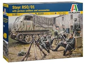 ITA6549 - STEYR RSO/01 Fahrzeug mit deutschen Soldaten zum zusammenbauen und lackieren
