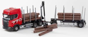 EMEK70775 - SCANIA 770 6x4 Holztransporter mit Anhänger (1+1 Achsen)