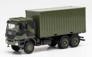 HER746793 - IVECO Trakker 6x6 Träger mit 20 Fuß Container Camouflage