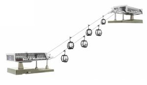 JC82491 - Skilift mit 6 OMEGA V10 Fling Mozart Gondeln - D-LINE