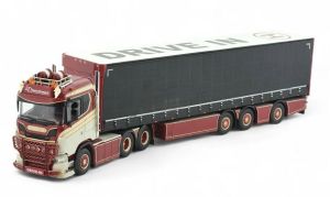 TEK86023 - SCANIA 6x4 mit 3-Achs-Curtainsider-Anhänger LD Transport