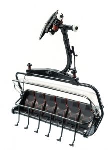 JC86503 - Sessellift für 6 Personen Schwarz und Rot