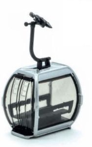 JC82100 - Grauer Omega V 10er-Gondel 1/87