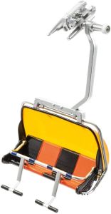 JC87150 - 4-Personen-Sessellift Schwarz und Orange Orange Bubble