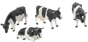 BRI40961 - 4 HOLSTEIN-Kühe