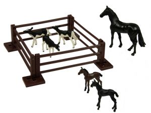 BRI43267 - Set mit 6 Tieren mit Gehege