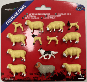 BRI43282 - Sortiment von 14 Schaf- und Schäferhundtieren
