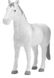BRU2306BLANC - Weißes Pferd Maßstab: 1/16