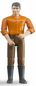 BRU60007 - Brauner Mann mit brauner Hose Maßstab: 1/16