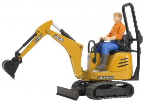 BRU62002 - Minibagger JCB 8010 CTS mit 1 Charakter Maßstab: 1/16