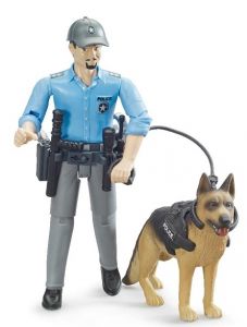 BRU62150 - Polizist mit Hund