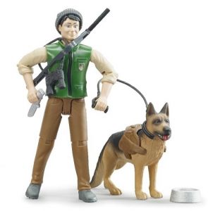 BRU62660 - Forstbeamter mit Hund und Zubehör