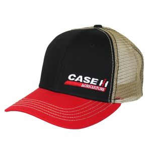 CASCNH102 - Cap in Beige; Schwarz und Rot mit CASE IH-Logo