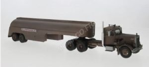 IXOTTR038.22 - PETERBILT 281 6x4 mit 2-Achs-Anhänger 1955 braun