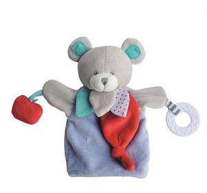 DC3005OURS - Blaue Bärenpuppe 30 cm
