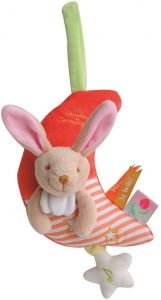 DC3015LAPIN - Spieluhr - Nachleuchtend - Hase 20 cm