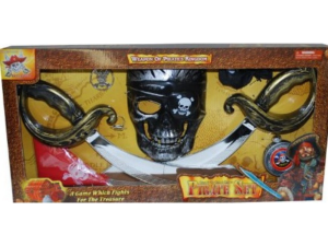 LPE50532 - Piraten-Kit mit Maske; 2 Säbeln und Zubehör