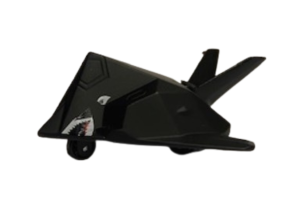NEW01277J - Reibungsschwarzer Düsenjäger
