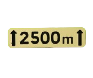 MCD-028 - Beschilderungsschild über 2500 m – als Bausatz