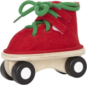 HAP1018 - Spielzeug-Spitzenschlittschuhe - Rot