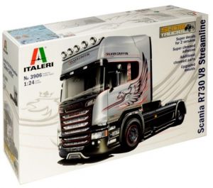 ITA3906 - SCANIA R730 Streamline V8 4x2 Silver Griffin Modellauto