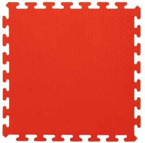 JAM460419 - 4 Rote Puzzlematte - 50 x 50 cm