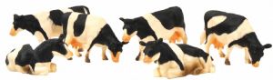 KID570009 - Lot von 4 stehenden und 2 liegenden Holsteiner Kühen