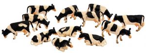 KID571929 - Lot von 8 stehenden und 4 liegenden Kühen HOLSTEIN