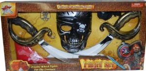 LPE50532 - Piraten-Kit mit Maske; 2 Säbeln und Zubehör