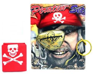 LPLI2200 - Piratenset mit Augenklappe; Ohrring und Bandana