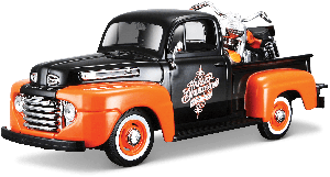 MST32180 - Ford F-1 Pickup mit Harley-Davidson Motorrad von 1948