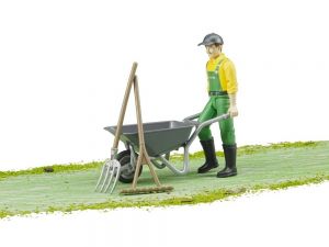 BRU62610 - Bauernfigur mit Zubehör