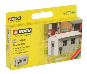 NOC14354 - Hüttenimitat aus Blech zum Zusammenbauen Maße 5;3 x 3;8 x 3;5 cm