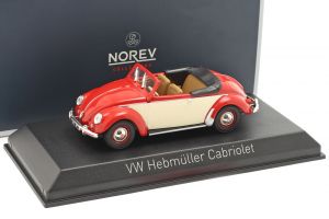 NOREV840022 - VOLKSWAGEN Beatle Cabriolet offen 1949 rot und beige